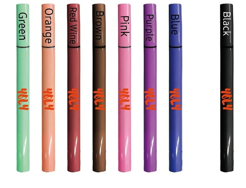 Ads eyeliner multicolor set of 12 pcs  Rich Color Formula ( Pack of 4 )