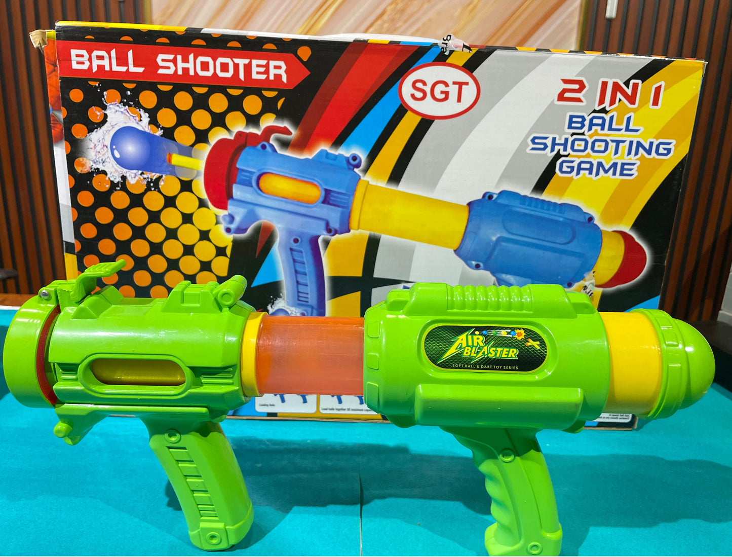 Lattice PowerStrike Foam Ball Blaster Toy Gun with 8 Soft EVA Balls, Ages 6+
