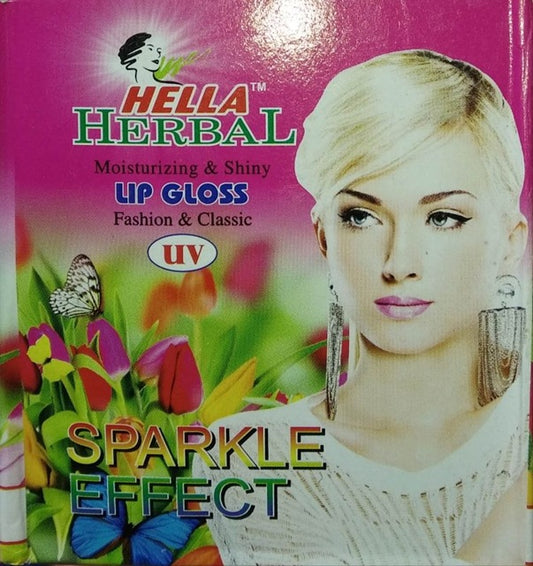 Hella Herbal Fashion & Classic Lip gloss With Sparkle Effect - 12 pcs