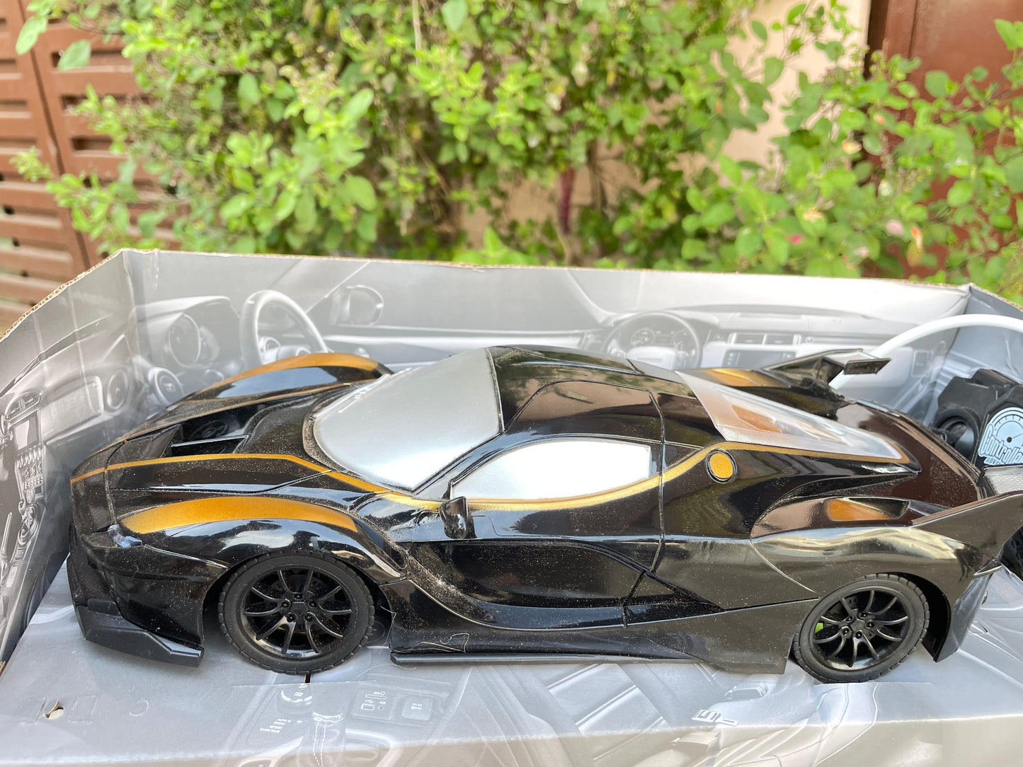 Speed Remote Control Cars 1:16 Scale RC Drift Car 2.4Ghz 30KM/H High Speed 4WD RTR Racing Car with Drift Tires LED Lights 1PCS Rechargeable Batteries RC Sport Cars Toys for Adults Kids Gift,Black