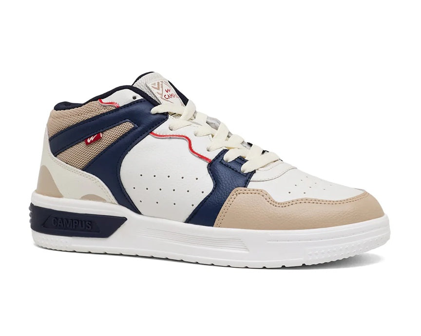 Casual Sneakers for Men | Off-White/Beige/Navy | Premium Streetwear & Athleisure Shoes