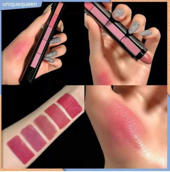 Pofie 5 - Steps Matte Lipstick for Long Lasting Matte Finish