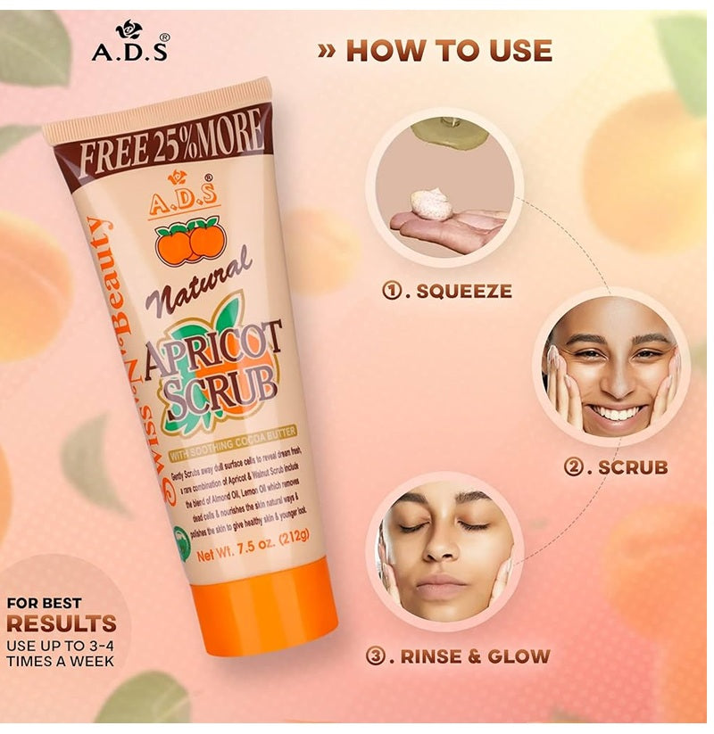 Apricot Scrub Leaves Your Skin Fresh and Alive pack of 1