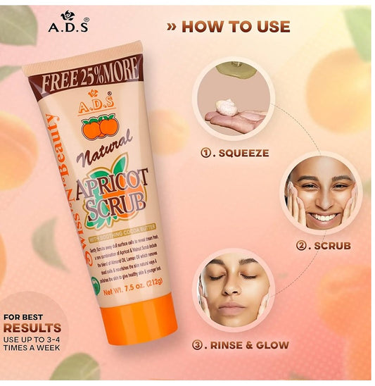 Apricot Scrub Leaves Your Skin Fresh and Alive pack of 1