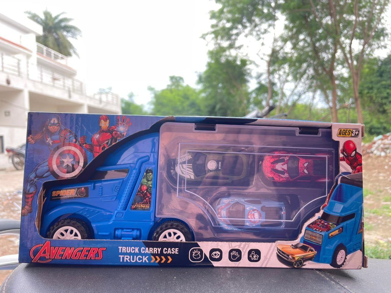 Avengers Carry Case Trucks For Kids - 4 In 1 Big Unbreakable Carrier Transport Truck  (Multicolor)