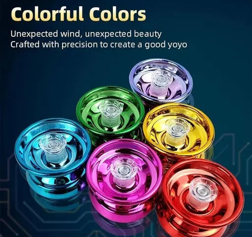 Metallic YoYo Spinner Toy for Kids | Made of Fine Quality High Gloss Metal |