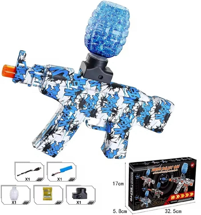 Electric Gel Ball Blaster, AKM-47 Gel Ball Blaster Automatic, for Outdoor Activities - Shooting Team Game