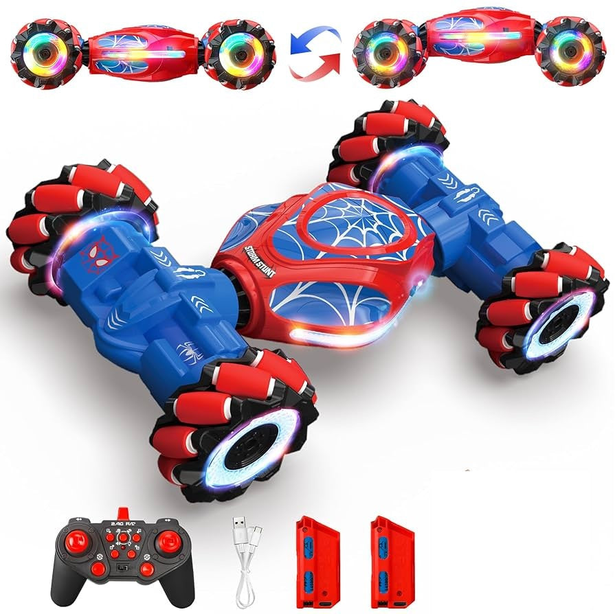 Rc Car 4Wd Radio Control Stunt Car Gesture Induction Twisting Off-Road Vehicle Climb Crawler Cars Toys For Girls Boys 3-6 Years