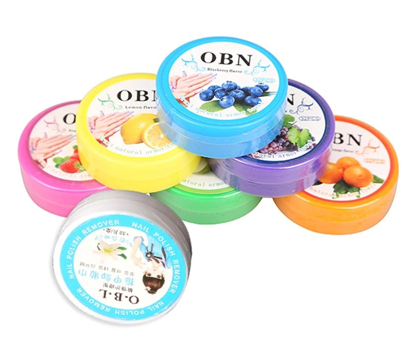 Obn Nail Polish Remover Fruit Natural Armor Towel Tissue Wipes