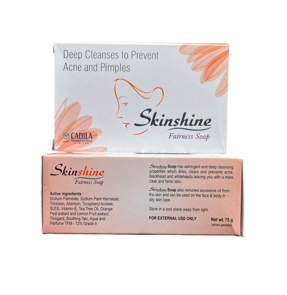 SkinShine Fairness Soap To Deep Cleanses To Prevent Acne And Pimples (75g)