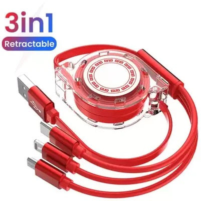 3in1 Retractable Cable