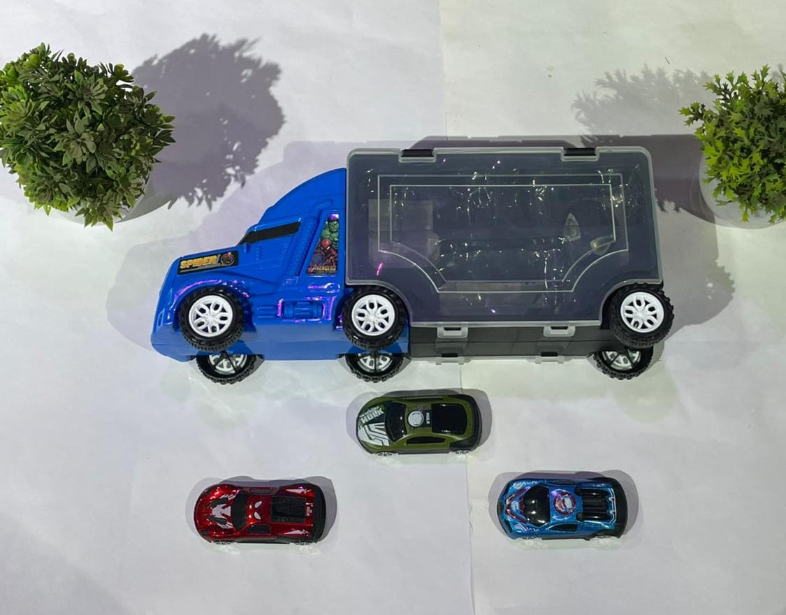 Avengers Carry Case Trucks For Kids - 4 In 1 Big Unbreakable Carrier Transport Truck  (Multicolor)