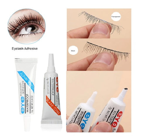 Premium Eyelash Adhesive - Secure and Long-Lasting Lash Glue for Perfect Lashes | Waterproof False Eyelash Extension Glue - Secure Lash Adhesion (1, Transparent)
