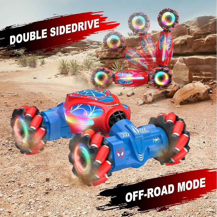 Rc Car 4Wd Radio Control Stunt Car Gesture Induction Twisting Off-Road Vehicle Climb Crawler Cars Toys For Girls Boys 3-6 Years