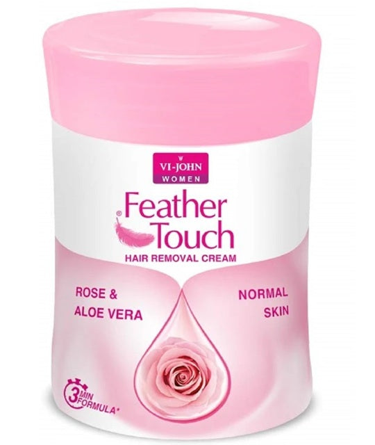 New Feather Touch Hair Removal Cream Rose & Aloe Vera Normal Skin