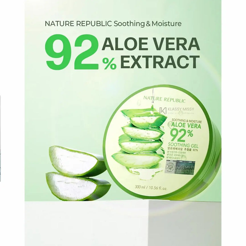 Nature Republic Soothing Moisture Aloe Vera Gel ( Pack of 6 )