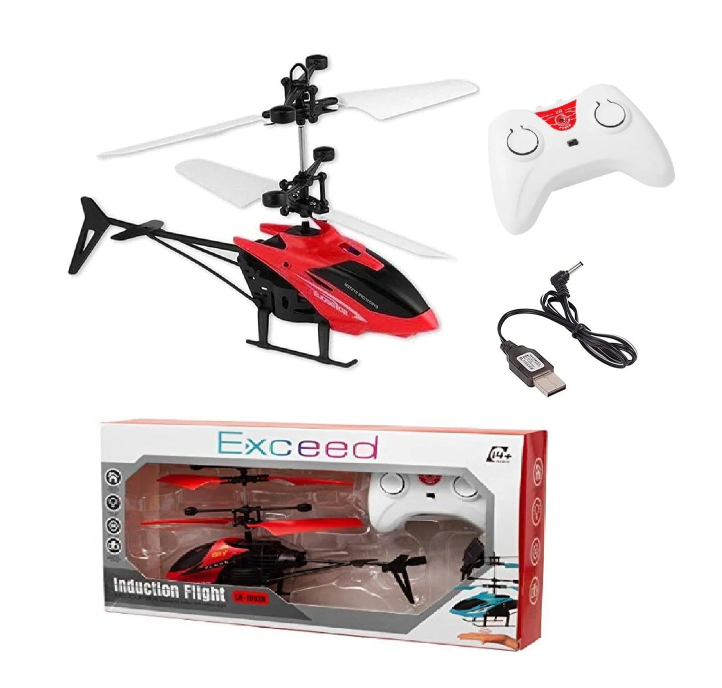 Remote Control Plastic Helicopter Toy for Kids | Gravity Sensor Battery Chargable Toy Helicopter