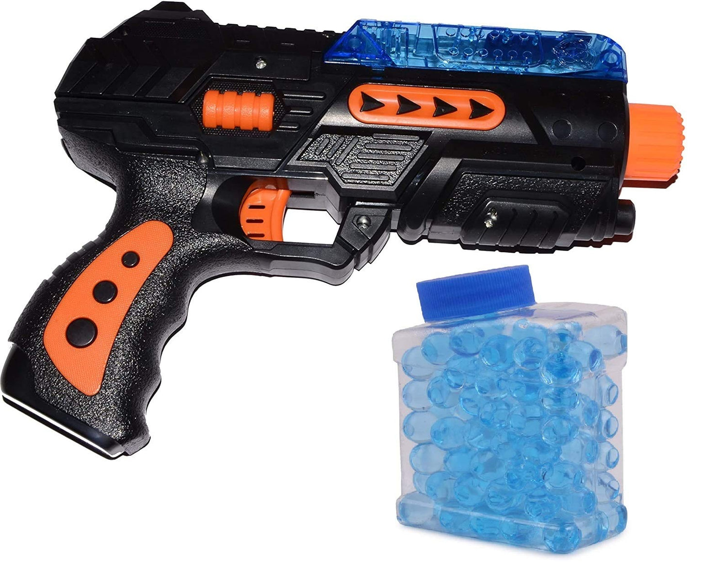 X-Shoot Gun with 200Pcs in Jelly Bottles, Jelly Balls Packets & 6 Pcs Soft Darts