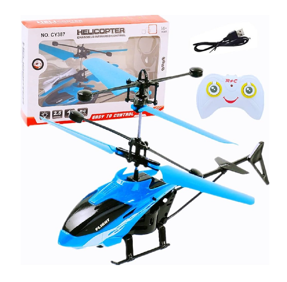 Remote Control Plastic Helicopter Toy for Kids | Gravity Sensor Battery Chargable Toy Helicopter