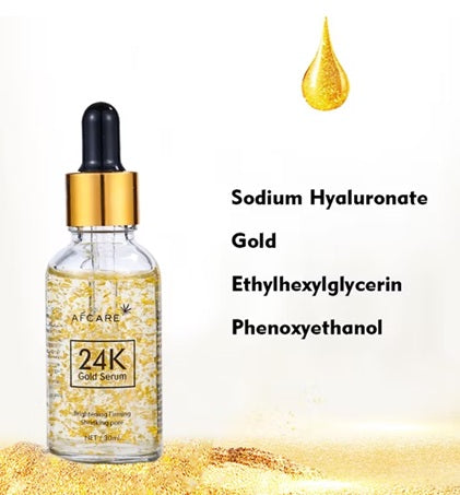 Elpis Gold 24k Gold Face Serum Lightweight  , hydrating gold Serum