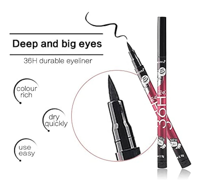 LONG- WEAR 36H WATERPROOF 36H EYELINER ( PACK OF 6 )