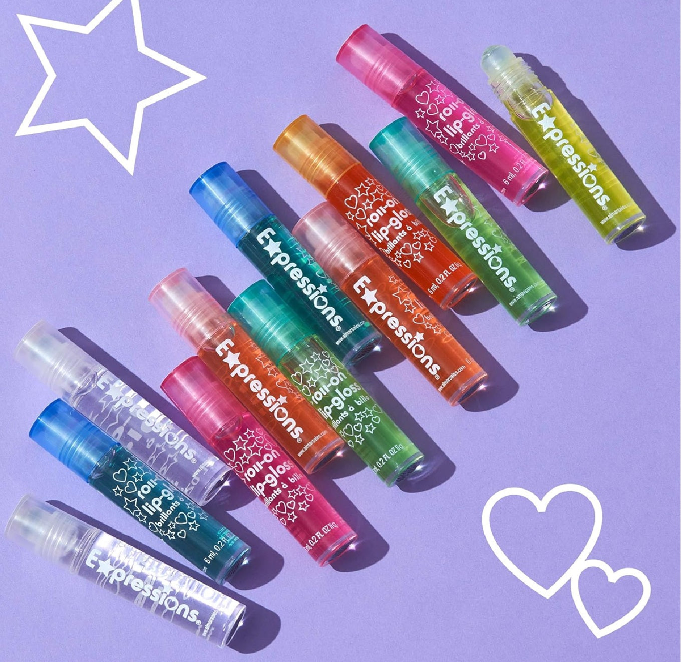 Hella Herbal Fashion & Classic Lip gloss With Sparkle Effect - 12 pcs