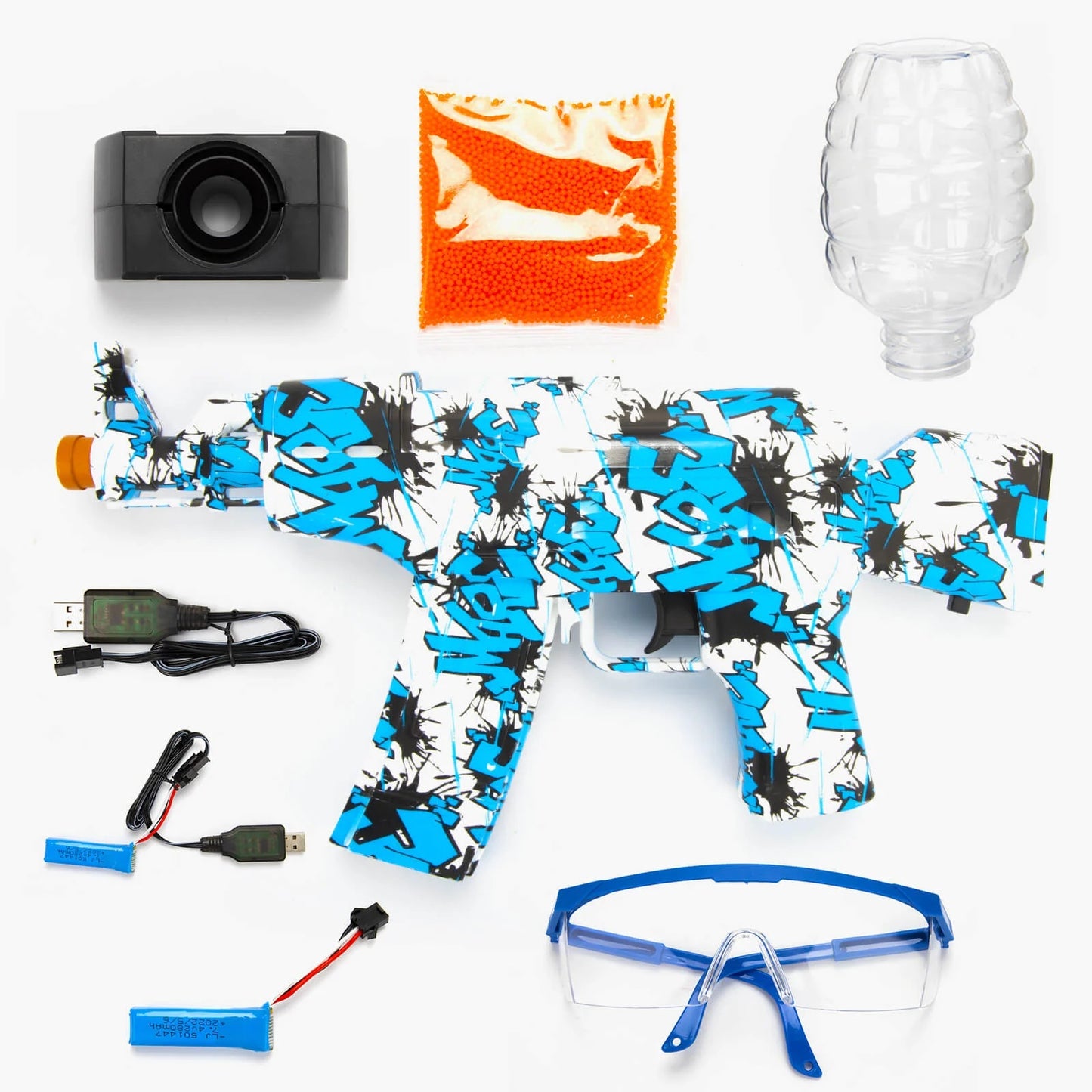 Electric Gel Ball Blaster, AKM-47 Gel Ball Blaster Automatic, for Outdoor Activities - Shooting Team Game