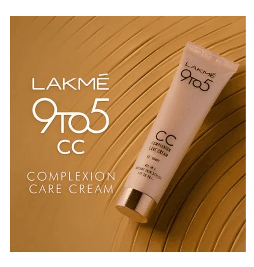 Lakme 9 to 5 CC Cream Bronze with 3% Niacinamide Complex SPF30 PA++ | 90% lightweight moisturizing cream for Care & 10% Foundation for Care |Conceals Dark Spots| Brightens Skin