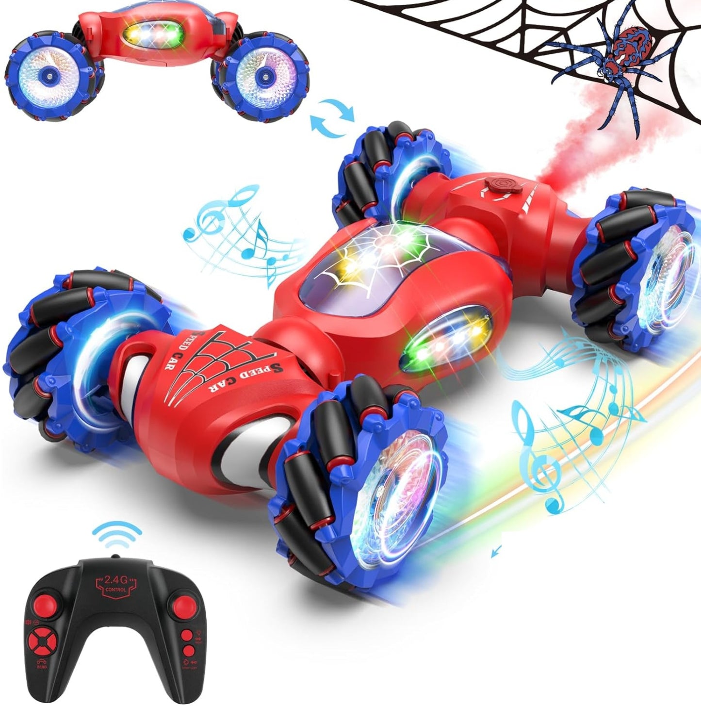 Rc Car 4Wd Radio Control Stunt Car Gesture Induction Twisting Off-Road Vehicle Climb Crawler Cars Toys For Girls Boys 3-6 Years