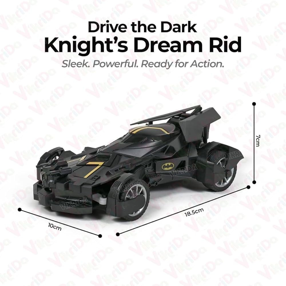 Batman Remote Control High Speed Black Mobile Remote Control Car,RC Crawler Car Rechargeable Monster Car 1:16 Scale Toys