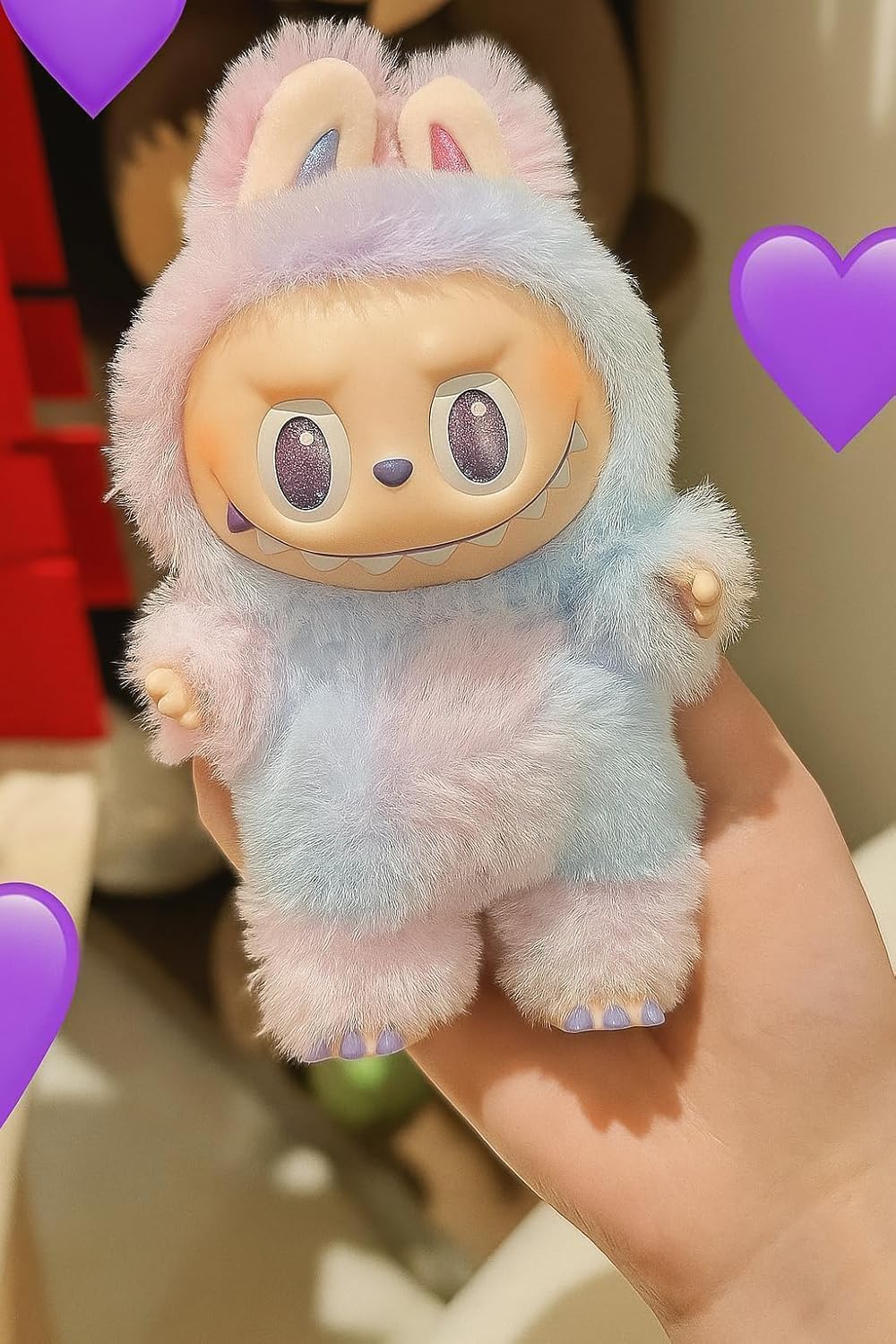 3PC Labubu Doll Character Action Figure Design Collectible Toys Home Decorations The Monsters Big Energy Series Blind Labubu Doll Box Cute Toy Decor Gift