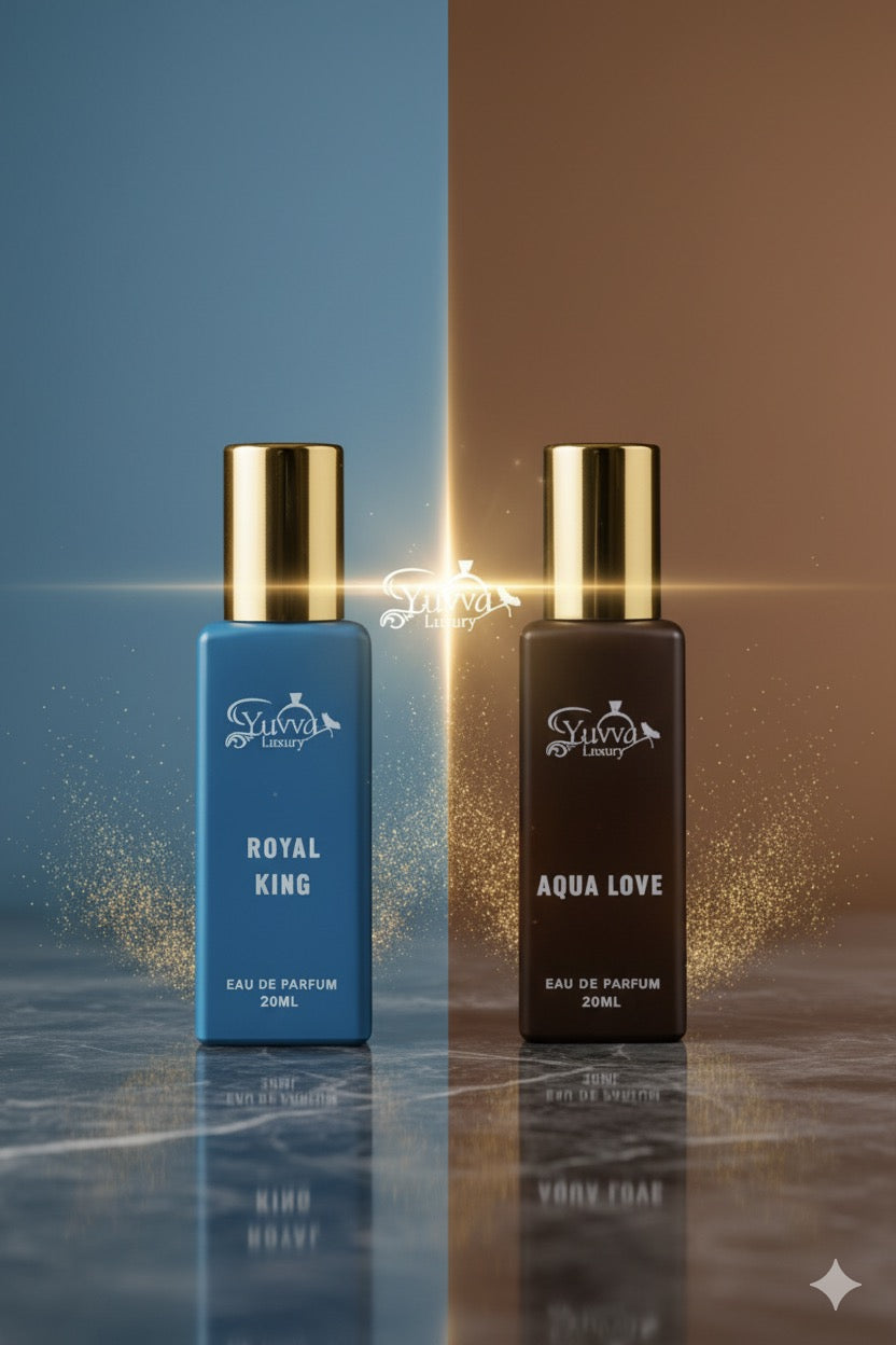 Yuvva Luxury Long Lasting Unisex Perfume Gift Set Of 2 ( AQUA LOVE, ROYAL KING )