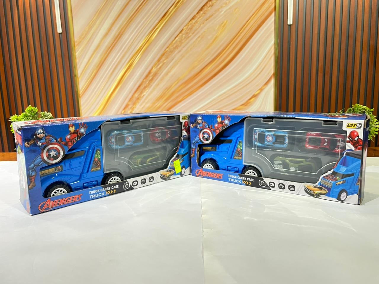 Avengers Carry Case Trucks For Kids - 4 In 1 Big Unbreakable Carrier Transport Truck  (Multicolor)