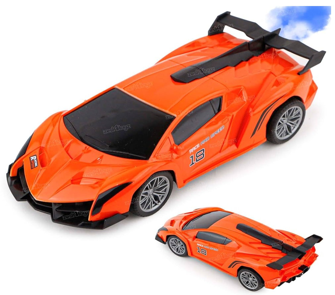 R/C Remote Control Super Sports Car with Doors Opening RC Racing Stunt Model Car Toys with Headlights for Boys (Lamborghini)