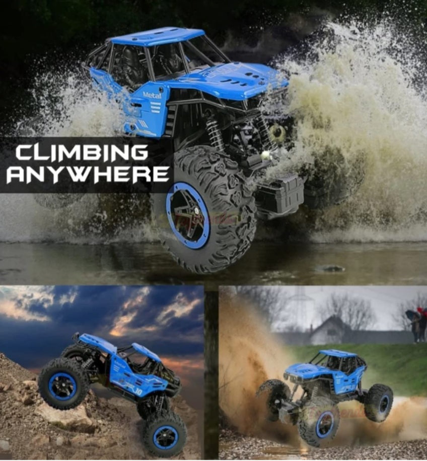 NHR Remote Control car with Mist Smoke Spray Function and Attractive Lights, Rock Crawler 45° Climbing Angle, Rechargeable High Speed Off-Road Monster Truck Rock Climbing Car Toy