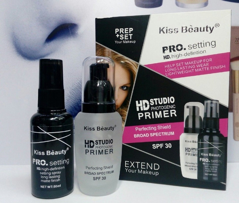Kiss Beauty Face Primer & Makeup Setting Spray Long Lasting HD Matte Finish