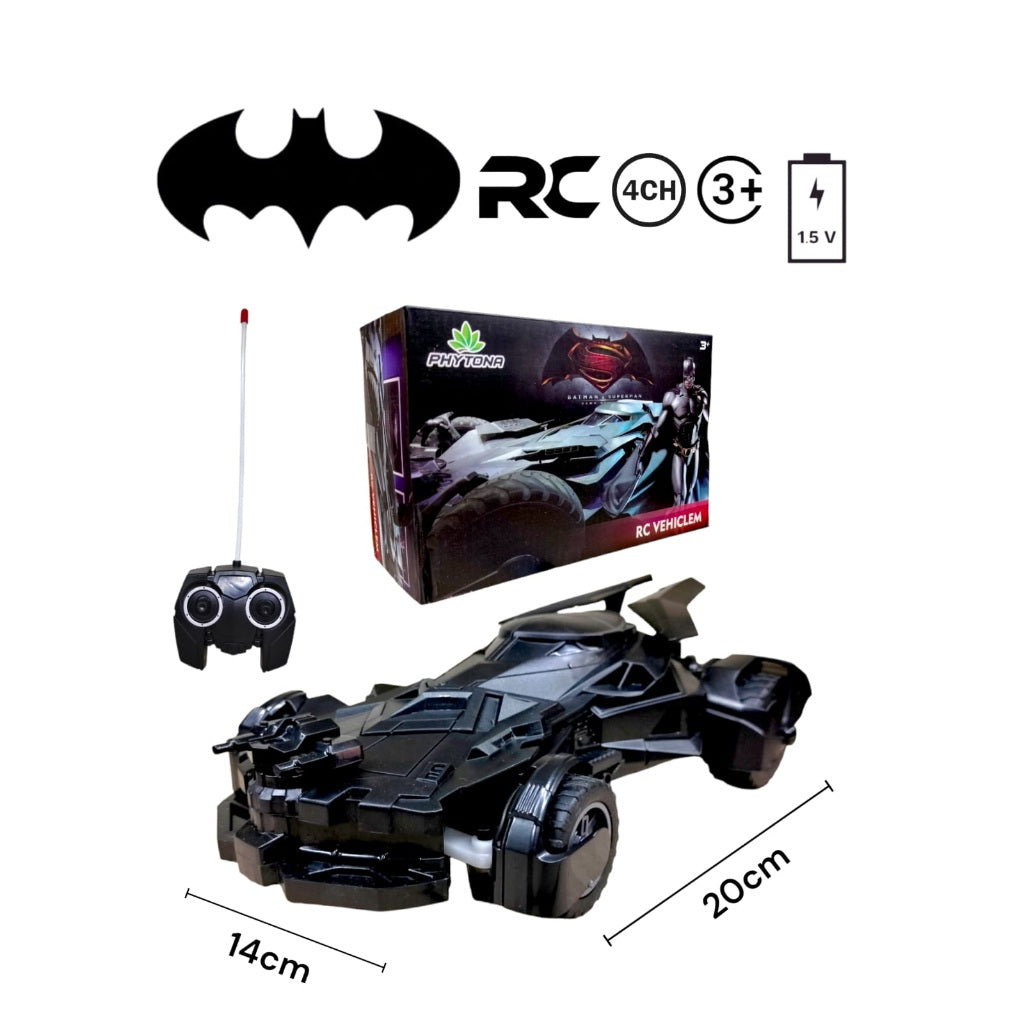 Batman Remote Control High Speed Black Mobile Remote Control Car,RC Crawler Car Rechargeable Monster Car 1:16 Scale Toys