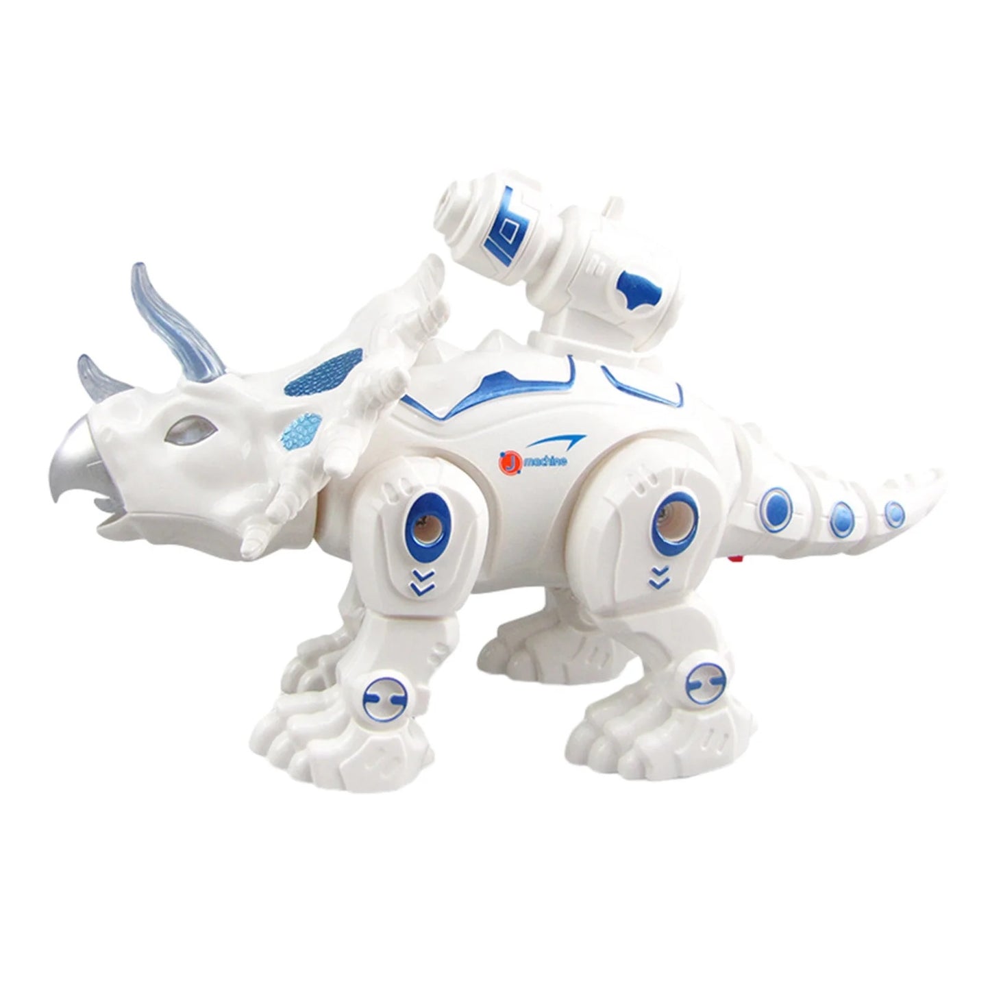 Electric Walking Dinosaur Toy with Spray and LED Light Features Interactive Triceratops for Kids Realistic Sound Effects Fun Educational Gift for Boys Girls