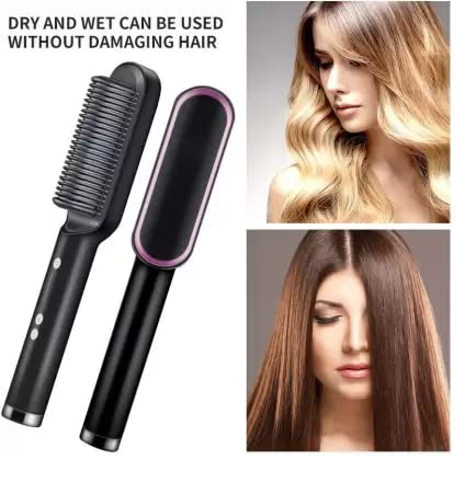 Electric Hair Comb Hair Straightener/Hair Styler Brush-FH-909 (Color May Vary as per Availability)