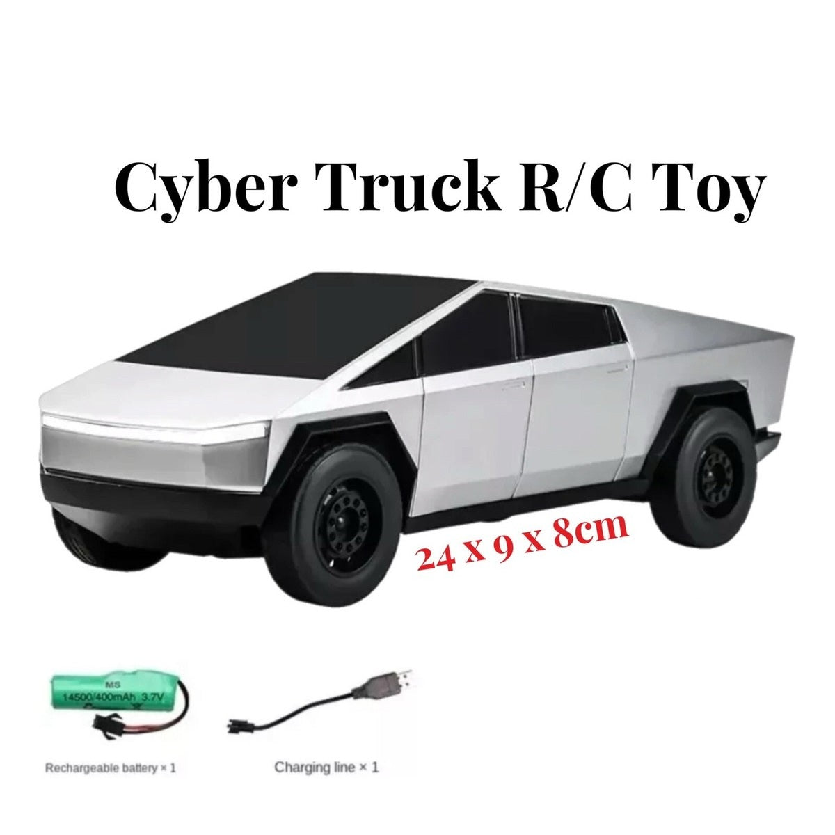 Tesla Cybertruck High Speed RC with 2.4GHz Long Battery Life Light Effects Runs On All-Terrain 1:14 Rc Car- Girls & Boys