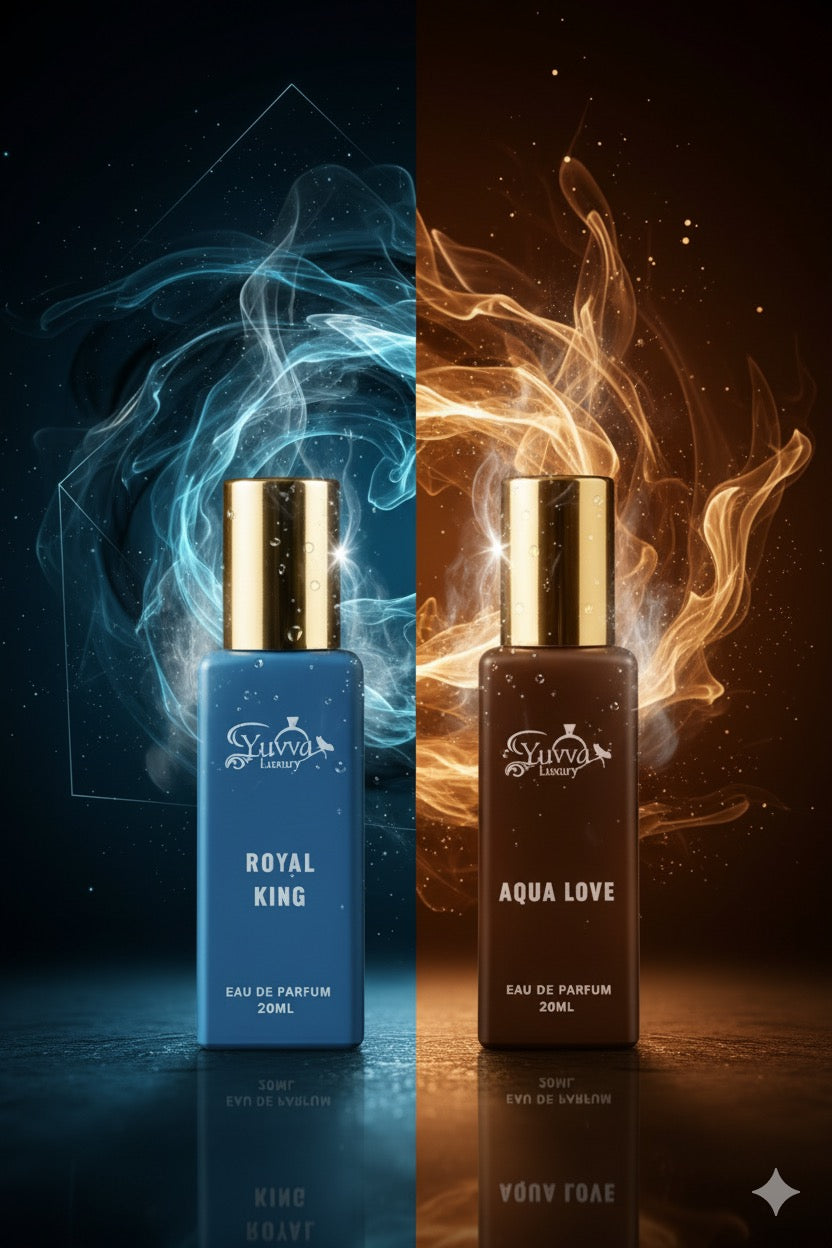 Yuvva Luxury Long Lasting Unisex Perfume Gift Set Of 2 ( AQUA LOVE, ROYAL KING )