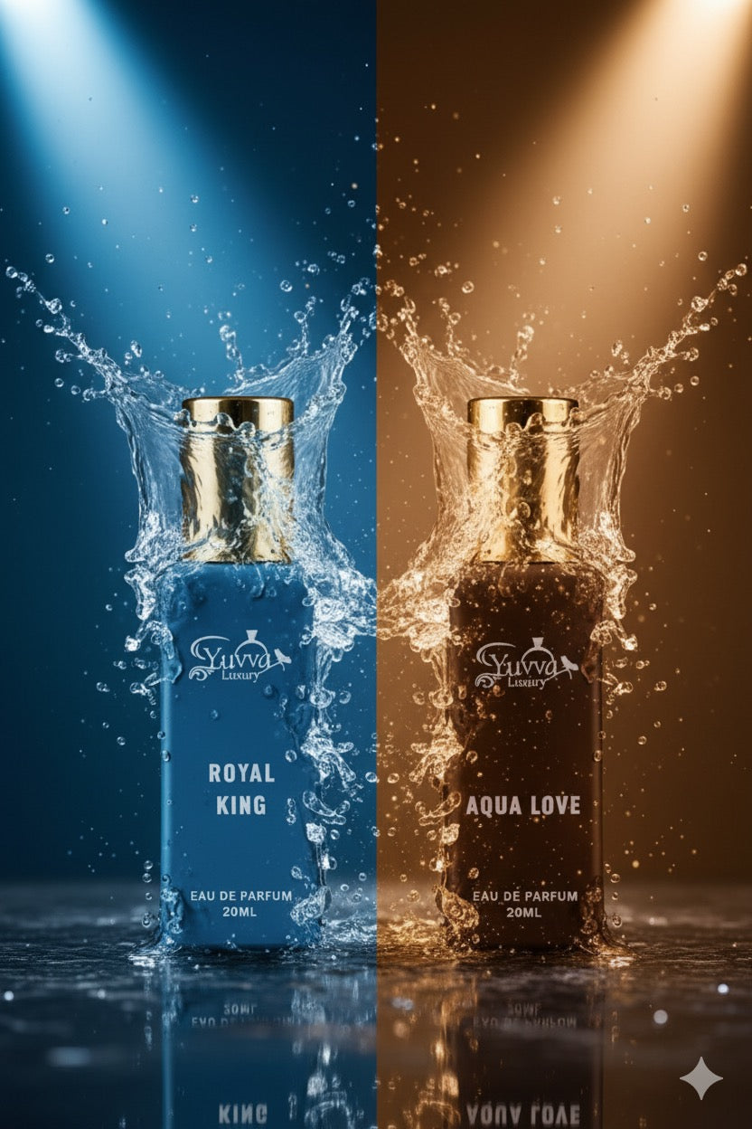 Yuvva Luxury Long Lasting Unisex Perfume Gift Set Of 2 ( AQUA LOVE, ROYAL KING )