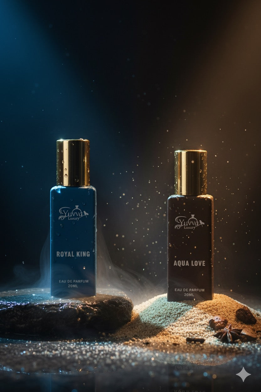 Yuvva Luxury Long Lasting Unisex Perfume Gift Set Of 2 ( AQUA LOVE, ROYAL KING )