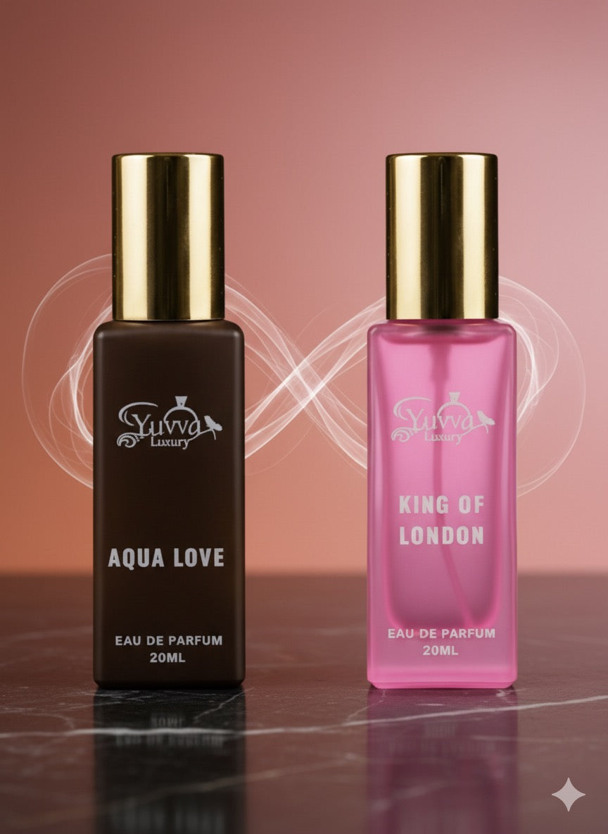 Yuvva Luxury Long Lasting Unisex Perfume Gift Set of 2