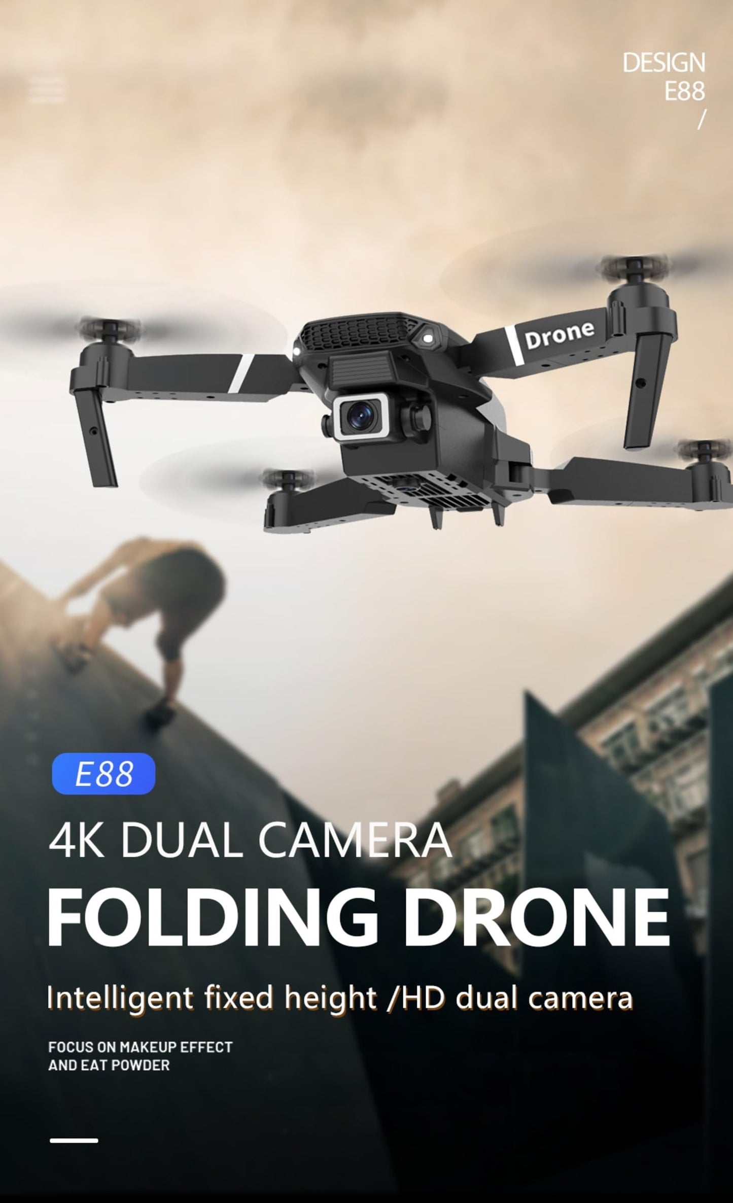 E88 Foldable Drone: Portable Aerial Photography Solution