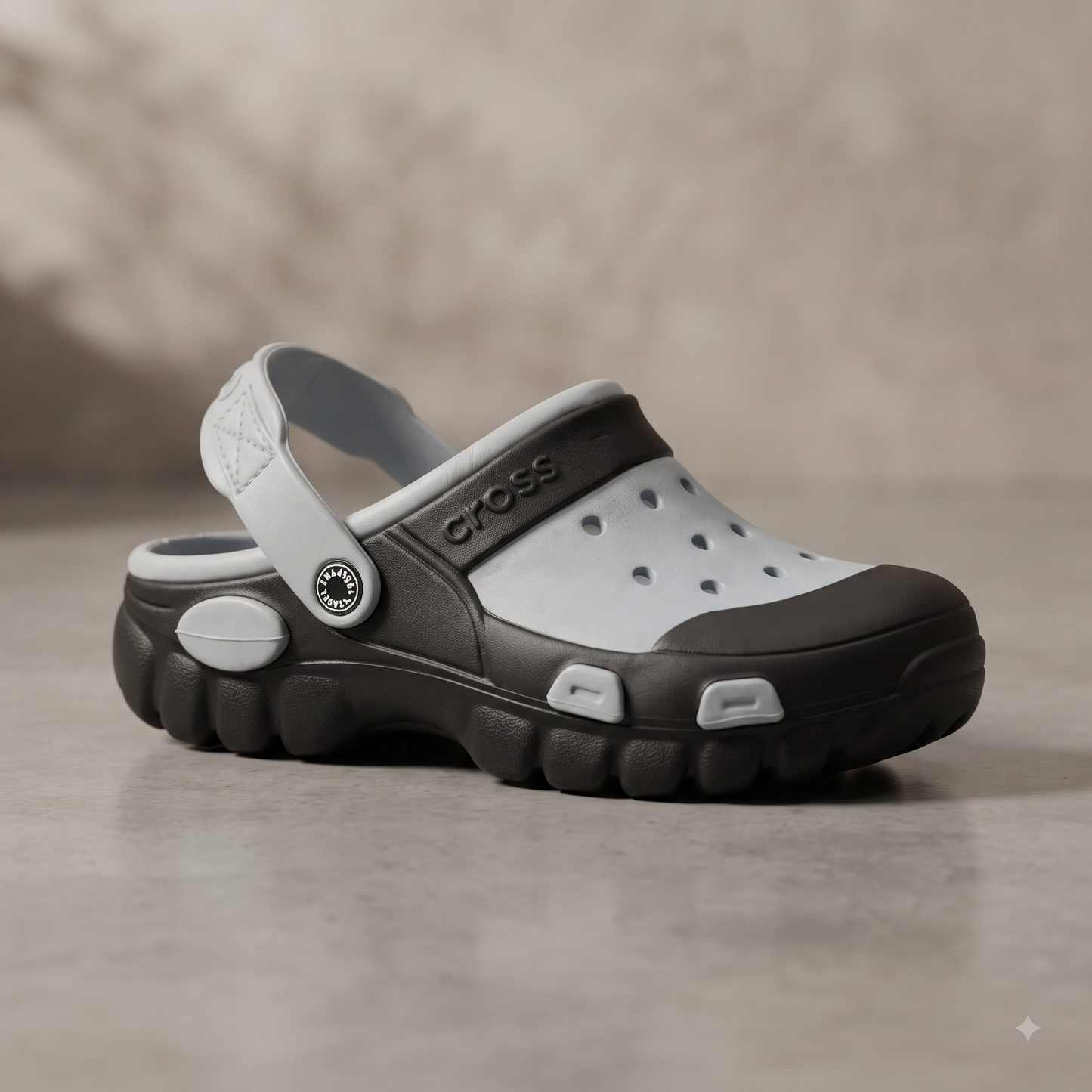 Yuvva Luxury Dual-Tone Sporty Clogs with Convertible Heel Strap