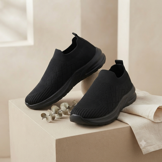 Garima A5 Lightweight Casual Sneaker for Women - Full Black