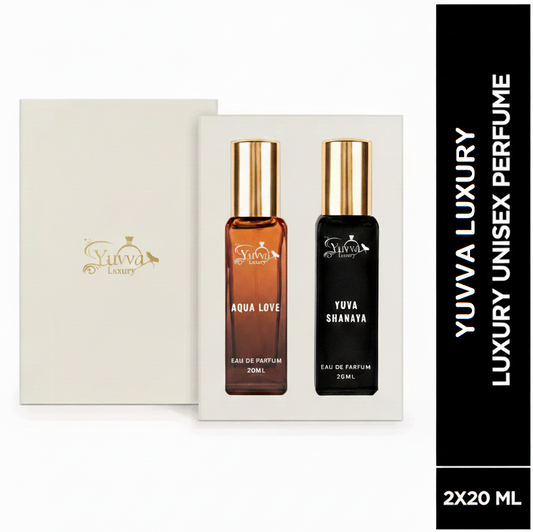 Yuvva Luxury Long Lasting Unisex Perfume Gift Set of 2 ( AQUA LOVE, YUVA SHANAYA )