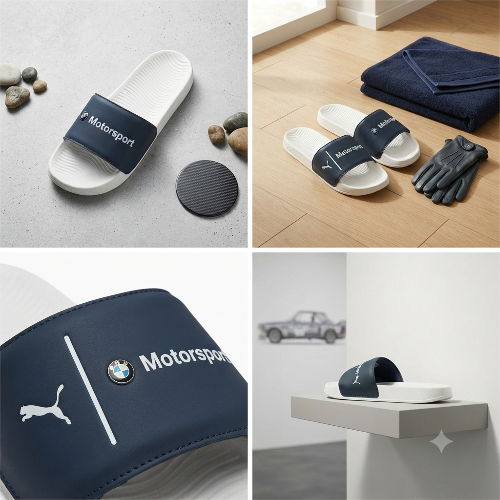 Athleisure Edge: Puma x BMW Motorsport Pool & Casual Slides