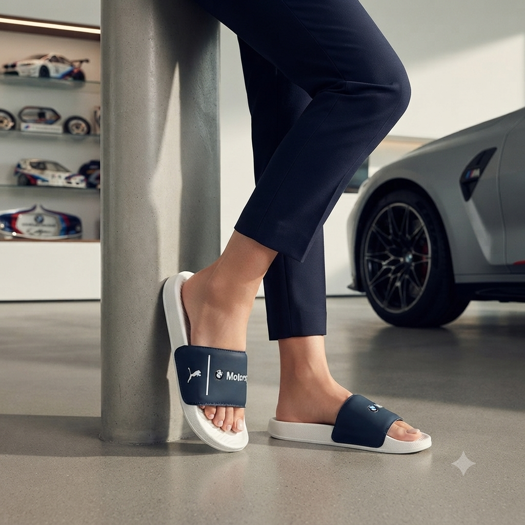 Athleisure Edge: Puma x BMW Motorsport Pool & Casual Slides